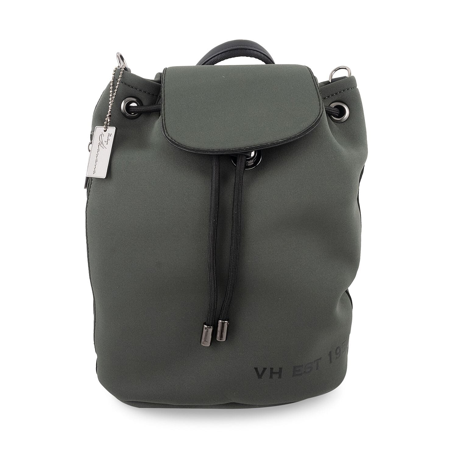 Vintage Havana Dark Green Coco Backpack (10"x5"x13.5")