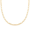 Italian 14K Yellow Gold Over Sterling Silver Figaro Necklace 20 Inches 9.80 Grams - Sticky add to cart bar