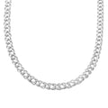 Italian Sterling Silver Rombo Chain Necklace 20 Inches 43.75 Grams - Sticky add to cart bar