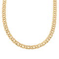 Italian Rombo Chain Necklace in 14K Yellow Gold Over Sterling Silver 20 Inches 44.10 Grams - Sticky add to cart bar