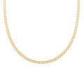 Italian Rombo Chain Necklace in 14K Yellow Gold Over Sterling Silver 18-20 Inches 8.50 Grams - Sticky add to cart bar