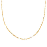 Italian 14K Yellow Gold Over Sterling Silver Flat Rolo Diamond-cut Chain Necklace 24 Inches 12.70 Grams