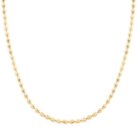 Italian 14K Yellow Gold Over Sterling Silver Chicco Chain Necklace 18-20 Inches 12 Grams