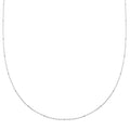 Italian Rhodium Over Sterling Silver Cube Diamond-cut Chain Necklace 24 Inches 1.90 Grams - Sticky add to cart bar