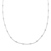 Italian Sterling Silver Oval Link Chain Necklace 20 Inches 6.90 Grams