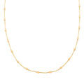 Italian 14K Yellow Gold Over Sterling Silver Oval Link Chain Necklace 20 Inches 6.90 Grams - Sticky add to cart bar
