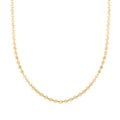 Italian 14K Yellow Gold Over Sterling Silver Arte Disco Sunflower Chain Necklace 18-20 Inches 5.80 Grams - Sticky add to cart bar