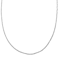 Italian Sterling Silver Margherita Chain Necklace 24 Inches 3.65 Grams