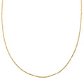 Italian 14K Yellow Gold Over Sterling Silver Margherita Chain Necklace 24 Inches 3.65 GRams - Sticky add to cart bar