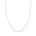 Italian Star Link Chain Necklace in Sterling Silver 24 Inches 5.05 Grams - Sticky add to cart bar