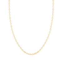 Italian Star Link Chain Necklace in 14K Yellow Gold Over Sterling Silver 24 Inches 5.05 Grams