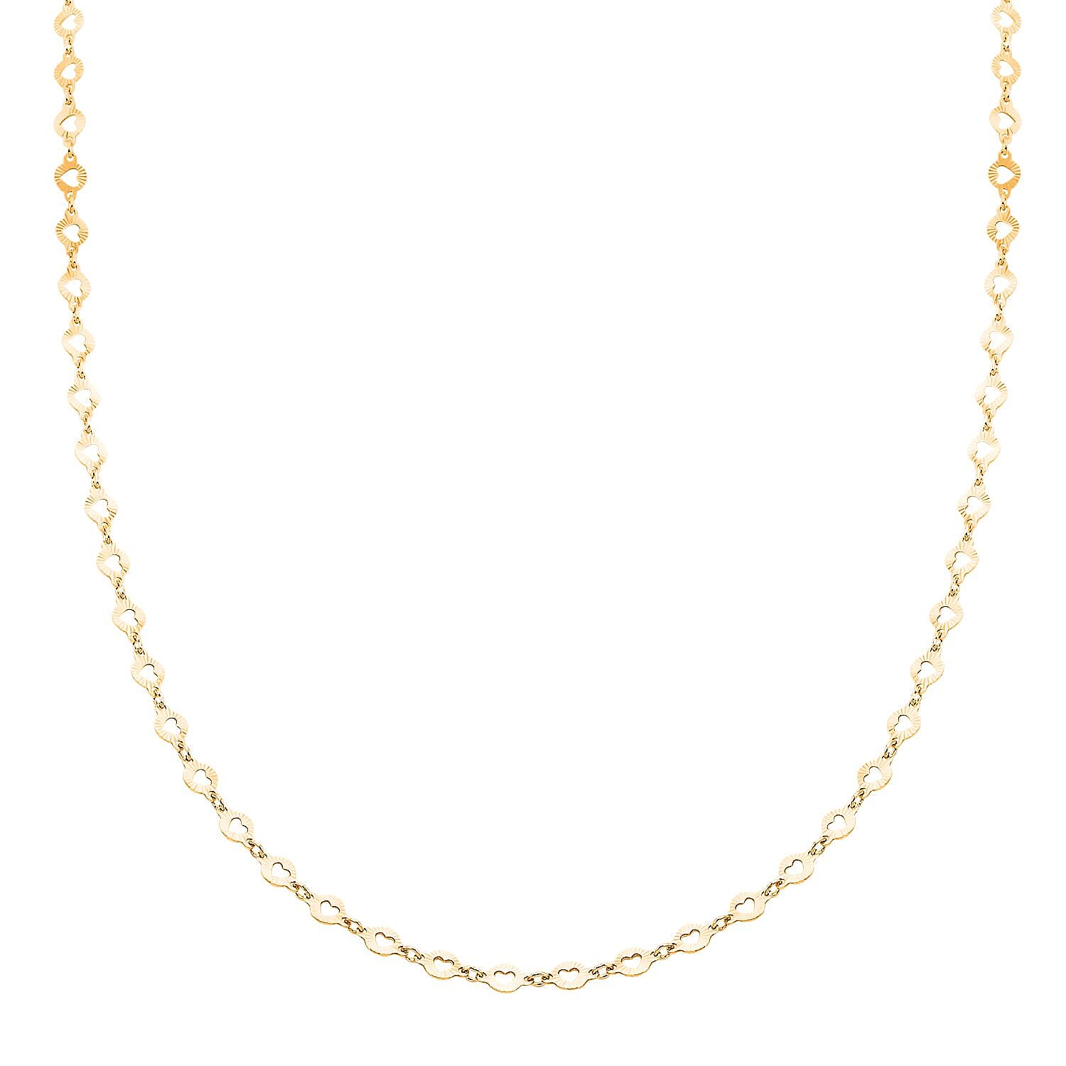 Italian 14K Yellow Gold Over Sterling Silver Arte Star Chain Necklace (24 Inches) (4.90 g)