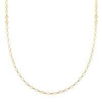 Italian 14K Yellow Gold Over Sterling Silver Arte Star Chain Necklace (24 Inches) (4.90 g)