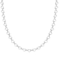 Italian Sterling Silver Heart Link Chain Necklace 18-20 Inches 5.15 Grams - Sticky add to cart bar