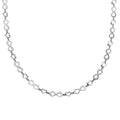 Italian Sterling Silver Heart and Infinity Link Chain Necklace 18-20 Inches 5.85 Grams - Sticky add to cart bar