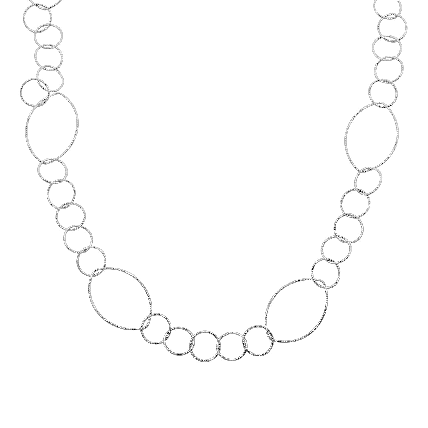 Italian Sterling Silver Chain Necklace 24 Inches 9.40 Grams
