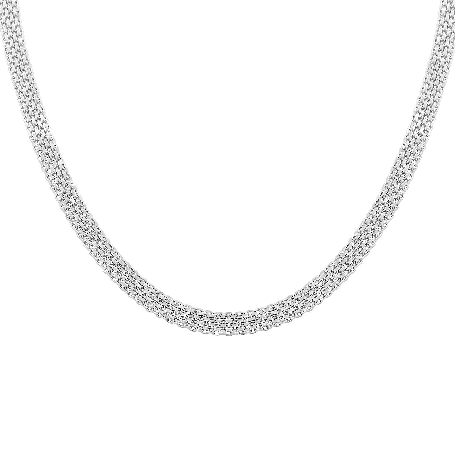 Italian Sterling Silver Chain Necklace 24 Inches 18.20 Grams