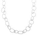 Italian Sterling Silver Link Chain Necklace 23 Inches 9.75 Grams - Sticky add to cart bar
