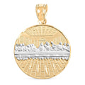 Made in America 10K Yellow and White Gold Supper Pendant without Chain 2.60 Grams - Sticky add to cart bar