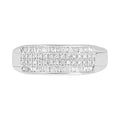 White Diamond 0.32 ctw Ring in Platinum Over Sterling Silver (Size 8.0) - Sticky add to cart bar