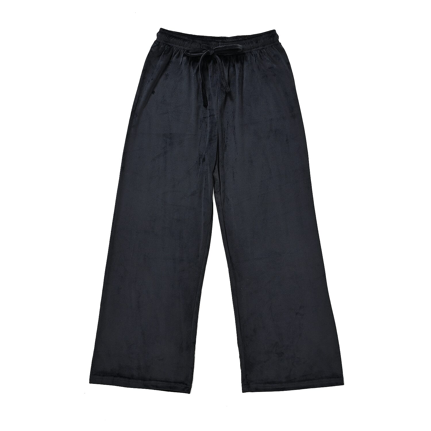 Black Velvet Elastic Waist Pajama - One Size fits (up to S-L)