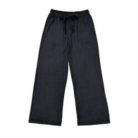 Black Velvet Elastic Waist Pajama - One Size fits (up to S-L)