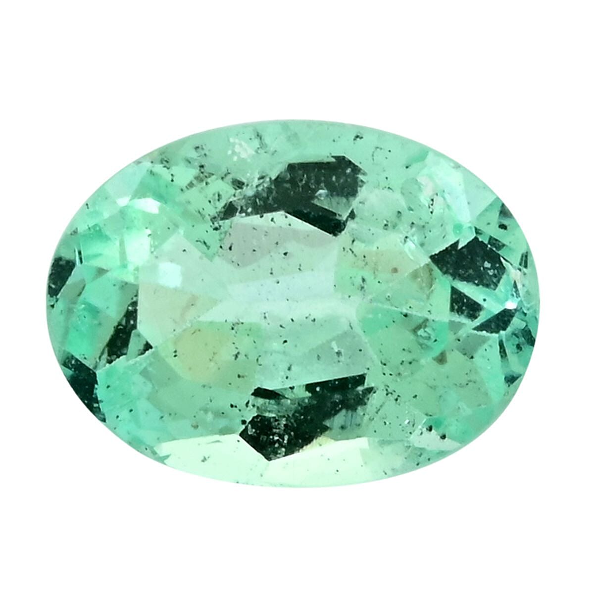 AAAA Boyaca Mint Colombian Emerald (Ovl Free Size) 0.50 ctw