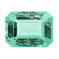 AAAA Boyaca Mint Colombian Emerald (Oct Free Size) 0.75 ctw Loose gemstone - Sticky add to cart bar