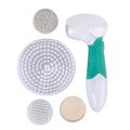 Eletric Green Facial Cleaning Brush Set - Small Brush, Big Brush, Pumice Stone, Face Sponge (4 AA Batteries not Included) - Sticky add to cart bar