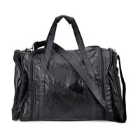 TLV Sheepskin Leather Travel Bag with Shoulder Strap