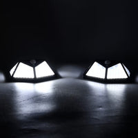 Set of 3 Black Solar Motion Sensor LED Wall Lamp
