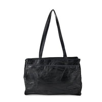 Black Sheep Leather Tote Bag (15.6"x4.7"x11") with Handle Drop 13"