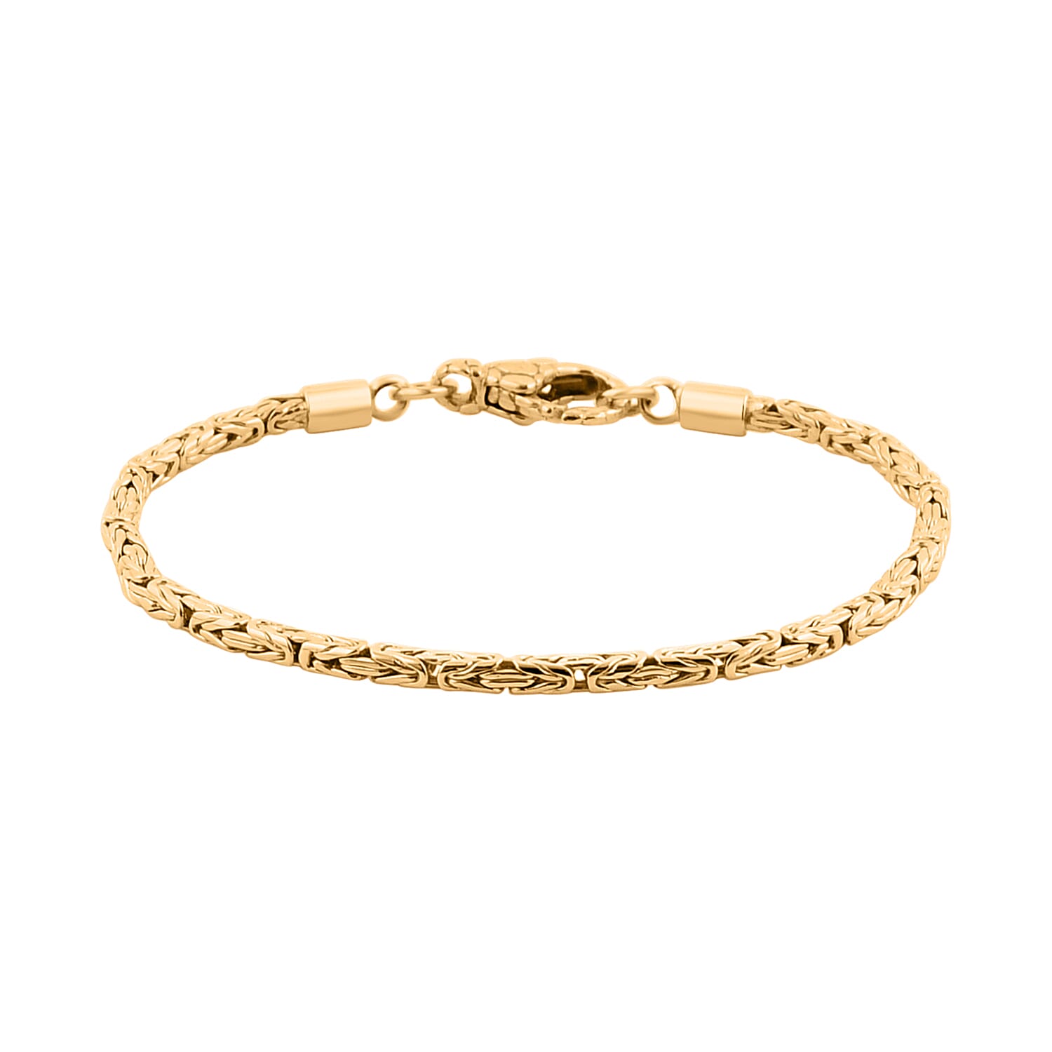Bali Legacy 22K Vermeil YG Over Sterling Silver Borobudur Chain Bracelet (6.50 In) 9.0 Grams