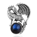 Bali Legacy Malagasy Labradorite 7.30 ctw Dragon Pendant without Chain in Sterling Silver - Sticky add to cart bar