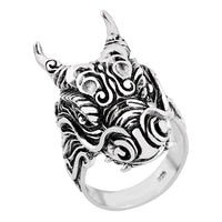 Bali Legacy Sterling Silver Dragon Ring (Size 8.0) (11.50 g)