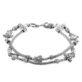 Bali Legacy Sterling Silver Turtle Bracelet (8.00 In) (22 g) - Sticky add to cart bar