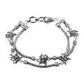 Bali Legacy Sterling Silver Turtle Bracelet (8.00 In) (22 g) - Sticky add to cart bar