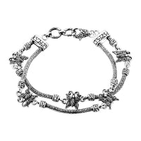 Bali Legacy Sterling Silver Turtle Bracelet (8.00 In) (22 g)