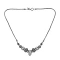 TLV Bali Legacy Sterling Silver Frangipani Flower Necklace (20-21.50 Inches) (27.40 g) - Sticky add to cart bar