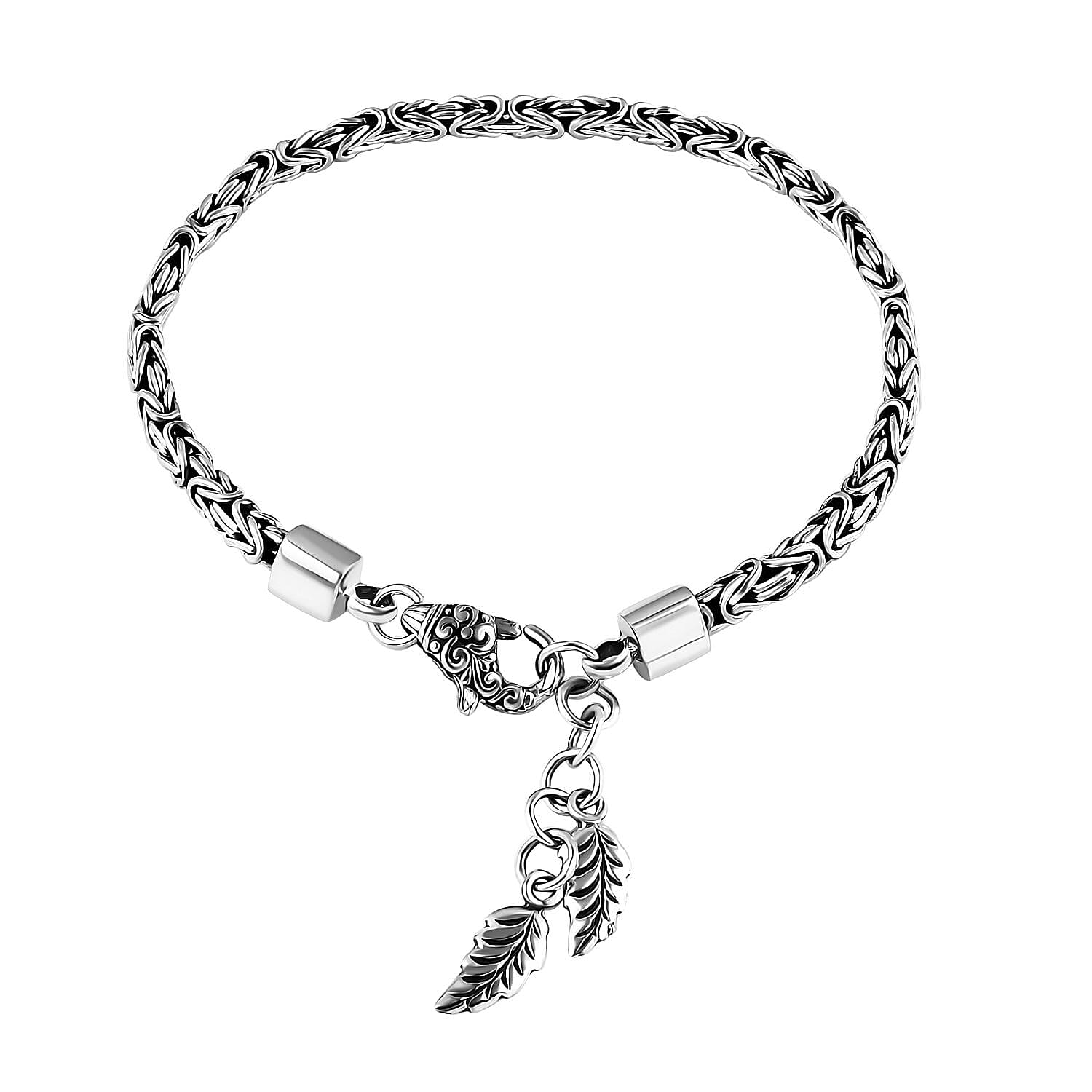 Bali Legacy Sterling Silver Borobudur Chain Bracelet (6.50 In) (12.88 g)