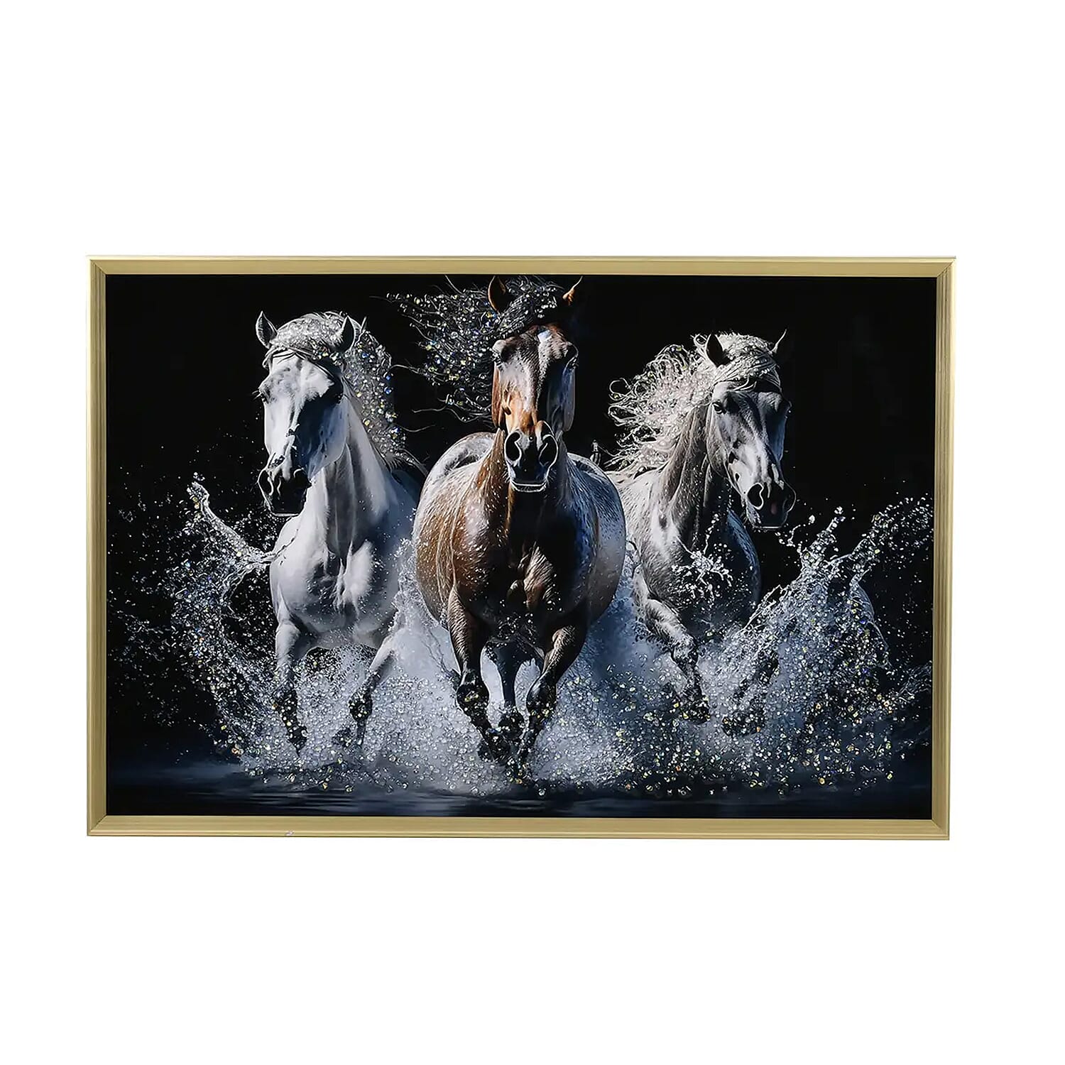 Horse Crystal Painting Photo Frame (23.62"x35.43")
