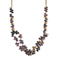 Golden and Magic Color Glass Necklace in Goldtone 31.50-33.50 Inches - Sticky add to cart bar