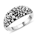 Bali Legacy Sterling Silver Frangipani Flower Ring (Size 10.0) 4.90 Grams - Sticky add to cart bar
