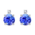 Certified & Appraised Rhapsody 950 Platinum AAAA Tanzanite, Diamond E-F, VS Earrings 1.35 ctw - Sticky add to cart bar