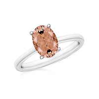 Rhapsody AAAA Pink Morganite Ring in 950 Platinum (Size 10.0) 5.50 Grams 1.40 ctw
