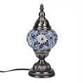 Turkish Moroccan Glass Mosaic Table Lamp (4.5"x4.5"x11.4") (110V, US Plug, Without Bulb, 30W) - Sticky add to cart bar
