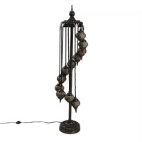 Turkish Moroccan Glass Mosaic Table Lamp (17"x17"x68.8") (110V, US Plug, Without Bulb, 30W)