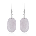 Natural Jade 47.50 ctw Dragon Carved Earrings in Rhodium Over Sterling Silver - Sticky add to cart bar