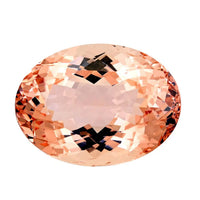 One Of A Kind Certified & Appraised AAAA Marropino Morganite (Oval Free Size) 18.02 ctw