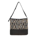 "100%  Genuine Leather embellished Hobo Shoulder Bag Size: 17(L) x 4.5 (W) x 12(H)  inches Color: Black " - Sticky add to cart bar